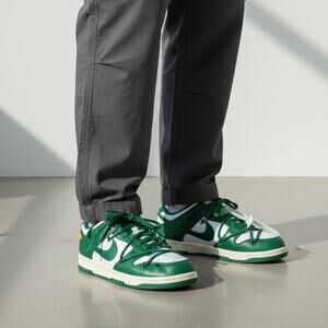 Nike Off-White Dunk Low Sneakers Men's Sz 6 Pine Green Streetwear Sporty Retro